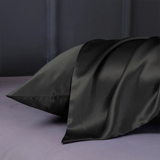 Lilysilk Plain Fitted Sheet - King & Super King - 3Pcs - Black - Lilysilk - Image 2