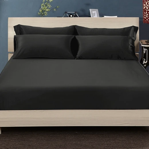 Lilysilk Plain Fitted Sheet - King & Super King - 3Pcs - Black - Lilysilk - Image 9
