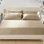 Lilysilk Plain Fitted Sheet - King & Super King - 3Pcs - Taupe - Lilysilk