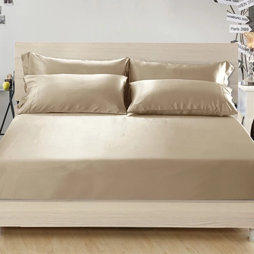 Lilysilk Plain Fitted Sheet - King & Super King - 3Pcs - Taupe Lilysilk Plain Fitted Sheet - King & Super King - 3Pcs - Taupe