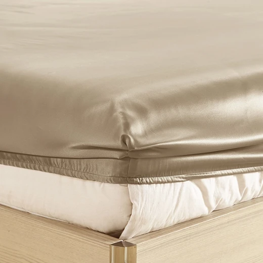 Lilysilk Plain Fitted Sheet - King & Super King - 3Pcs - Taupe - Lilysilk - Image 4