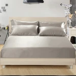 Lilysilk Plain Fitted Sheet - King & Super King - 3Pcs - Silver - Lilysilk