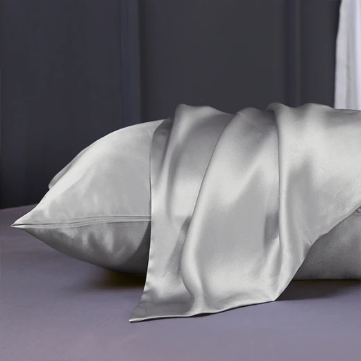 Lilysilk Plain Fitted Sheet - King & Super King - 3Pcs - Silver - Lilysilk - Image 3