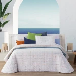Manterol Bouti Colors Reversible Bed Spread Set - 3 Pcs - King & Super King - Multicolor - MANTEROL