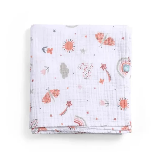 Funna Sunny Blanket Set - 2 Pcs - 100% Cotton - Beige - Funna Baby - Image 2