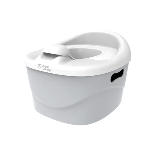 DiaperChamp Multiuse Potty  3-in-1 – Silver - diaper champ - Image 2