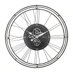 Nextime "Roman Gear" Wall Clock - 90 Cm - Silver - Nextime