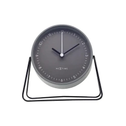 Nextime "Berlin L" Metal Wall Clock - 40 Cm - Grey