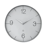 NeXtime Finesse Silent Wall Clock – Large, Chrome Frame - Nextime