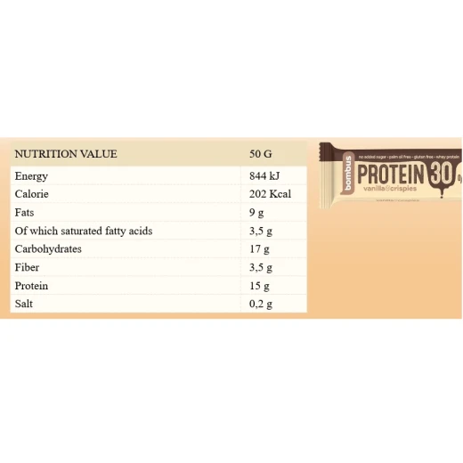 Bombus – Protein 30% – Vanilla & Crispies 50g - BOMBUS - Image 2