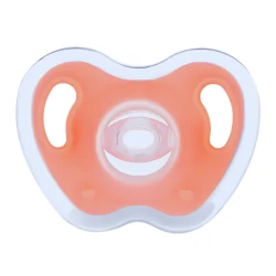 aBaby, Full Silicone Pacifier, Peach color, 0m+, 1 piece