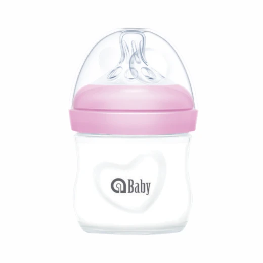 aBaby, Borosilicate Glass Baby Natural Feeding Bottle, (0m+, 120ml/4oz) aBaby, Borosilicate Glass Baby Natural Feeding Bottle, (0m+, 120ml/4oz)