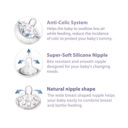 aBaby, Borosilicate Glass Baby Natural Feeding Bottle, (0m+, 120ml/4oz) - aBaby - Image 2