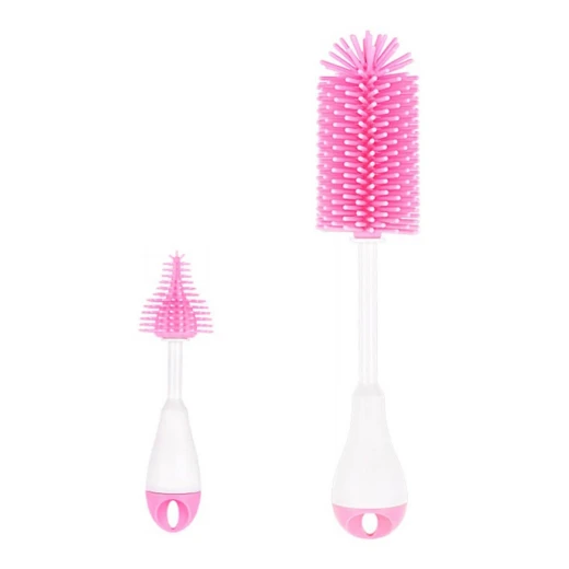 aBaby Silicone Bottle Brush Set – Hygienic & Durable Baby Bottle Cleaning Kit - aBaby - Image 2
