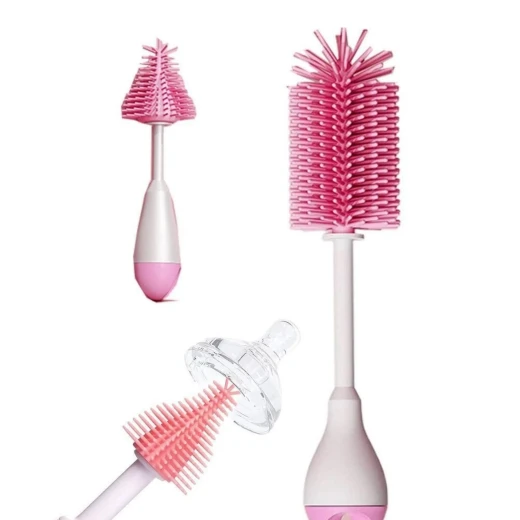 aBaby Silicone Bottle Brush Set – Hygienic & Durable Baby Bottle Cleaning Kit - aBaby - Image 7