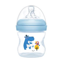 aBaby Natural Baby Bottle 0+, 120 ml, Blue