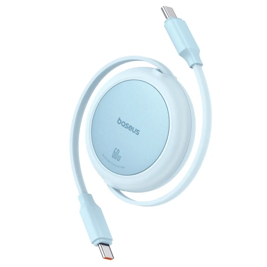 Baseus Free2Pull Mini Charging Cable USB-C to USB-C 60W 1m Galaxy Blue - Baseus - Image 2