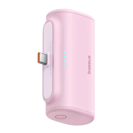 Baseus Compact Fast Charging Power Bank Type-C Edition 5000mAh 20W Baby Pink - Baseus - Image 4