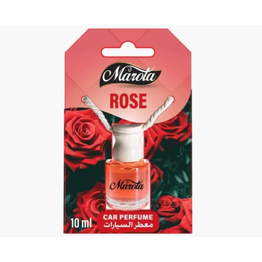 معطر سيارة ماروتا برائحة الورد الطبيعي سعة 8 مل - فواحة زجاجية أنيقة برباط تعليق، عطر زهري ناعم ومركز يدوم طويلاً لإضفاء لمسة من الرقي معطر سيارة ماروتا برائحة الورد الطبيعي سعة 8 مل - فواحة زجاجية أنيقة برباط تعليق، عطر زهري ناعم ومركز يدوم طويلاً لإضفاء لمسة من الرقي