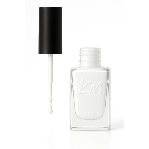 KM Nail Polish Color No 101 Brilliant Shine Long Lasting Manicure 12ml Fast Drying Polish