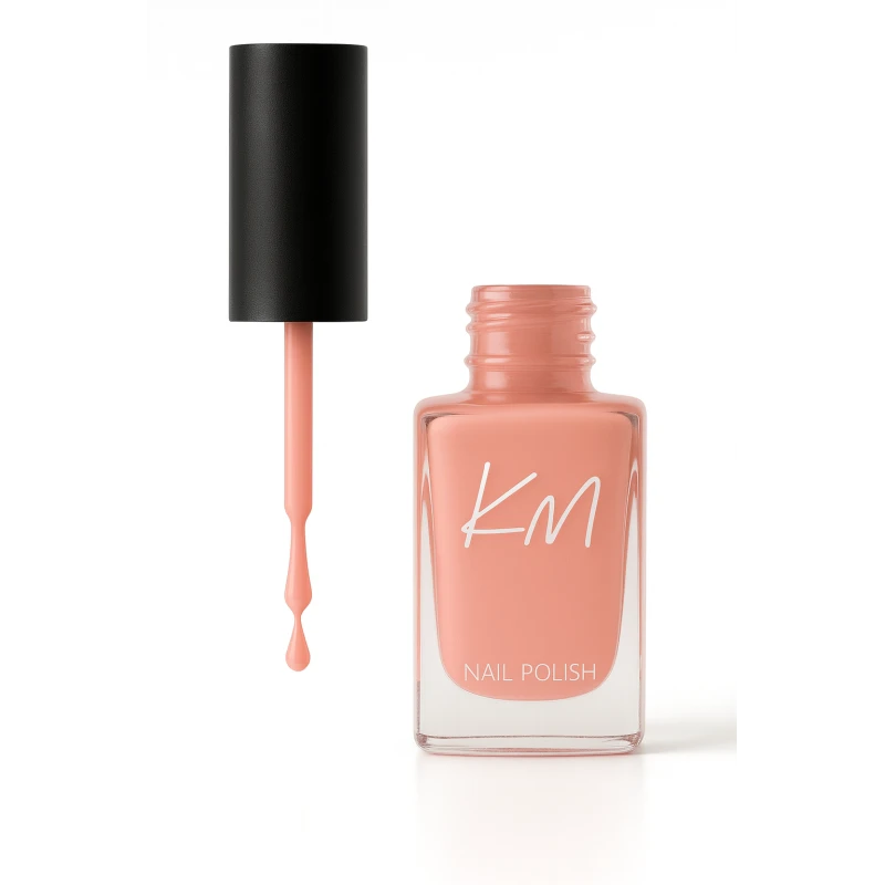 KM Long Lasting Nail Polish Color 128 Women's Manicure Set Brilliant Shine 12ml Fast Drying - Km