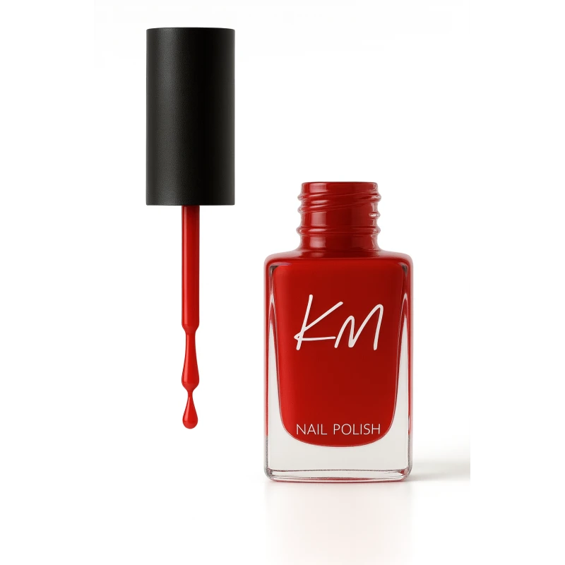 KM Nail Polish No 133 Long Lasting Shine Vibrant Color Manicure 12 ml - Km