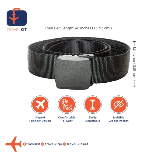 Travel Kit for Travel Belt , Black Color , V1 - Travel Kit - Image 2