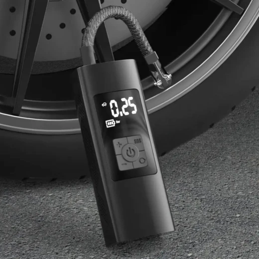 Tire Inflator Portable Air Compressor-130PSI & 6000mAh Portable Air Pump, Accurate Pressure LCD Display, Fast Inflation for Cars, Bikes & Motorcycle Tires, Balls. - Image 2