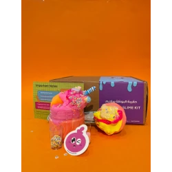 MamaSima Ice Cream Slime Kit Cones, Scoops, Toppings & Cute Stickers, Colorful DIY Sensory Play Set for Kids, All-in-One Magical Slime Box About Product: