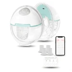 Youha Evera مضخة حليب الثدي لاسلكية بدون استخدام اليدين مع تطبيق ذكي مريحة وسهلة الارتداء تصميم هادئ وخفيف يدعم جلسات شفط مريحة للاستخدام اليومي - يوها