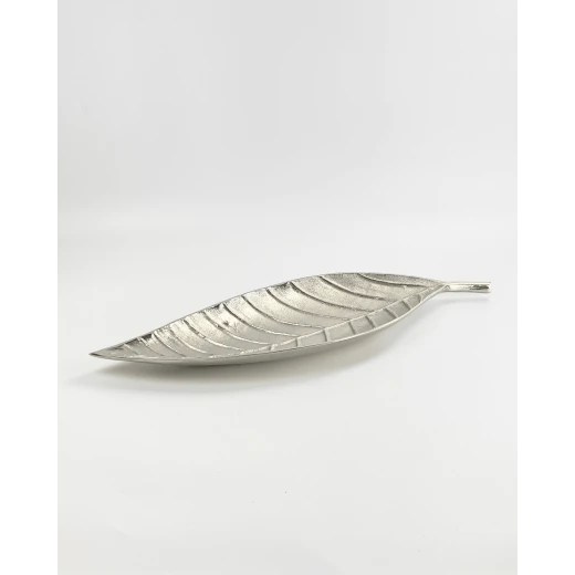 Platter Alum. With S.Steel Silver Finish 63X22X9H - Vague - Image 2