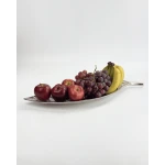 Platter Alum. With S.Steel Silver Finish 63X22X9H - Vague