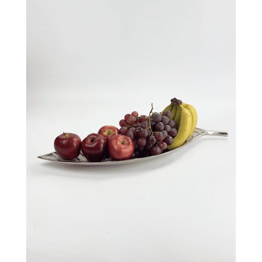 Platter Alum. With S.Steel Silver Finish 63X22X9H - Vague - Image 3