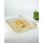 Vague Acrylic Dessert Serving Set Square with S - Vague