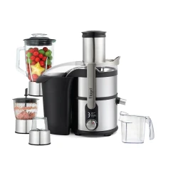Flugel Multipurpose 4 in 1 Juice Extractor, Model 6177, 800W Power, Stainless Steel Body, Includes Blender, Grinder & Chopper for Complete Kitchen Performance