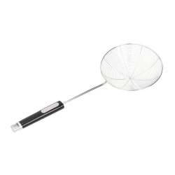 Arshia Stainless Steel Skimmer Spoon with Fine Mesh Head, Long Handle, and Anti-Rust Design for Efficient Oil Draining and Safe Frying or Boiling