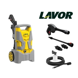 Lavor Run 120 High-Pressure Washer — 120 Bar, 1700 W Motor, 330 L/h Flow, Aluminum Pump Head with Steel Pistons Automatic Stop System