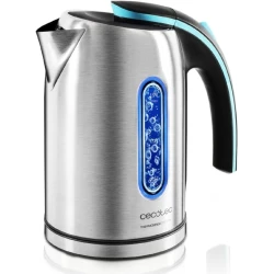 Cecotec ThermoSense 270 Steel — 2200W Electric Kettle, 1.7L Stainless Steel, Anti-Scale Filter, 360° Base, Cordless