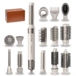 جهاز تصفيف الشعر متعدد الاستخدامات Cecotec CeramicCare 14 في 1 AirGlam Champagne، مزود بتقنية كواندا، ومحرك رقمي بدون فرش بقوة 1400 واط وسرعة 110000 دورة في الدقيقة، وطلاء سيراميك وكيراتين، و3 سرعات، و3 إعدادات للحرارة - سيكوتك