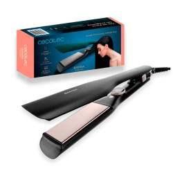 Cecotec RitualCare Sphere Max – Professional Hair Straightener with XL 45 mm Ceramic Plates, LED Temperature Display, 3D Floating Plate Technology, 1.8 m Swivel Cord, Ideal for Thick Hair & Versatile Styling