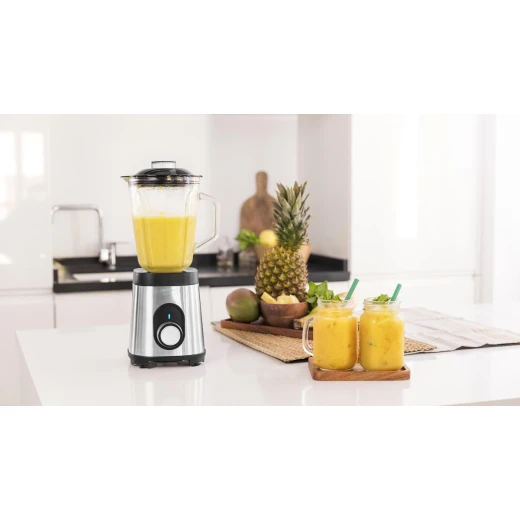 Cecotec Power Black Titanium 1800MAX Inox — High-Performance Jug Blender, 1800 W Motor, 6 Black Titanium-Coated Blades, 1.5 L Heat-Resistant Glass Jar, Stainless Steel Body, Multi-Speed Control for Smoothies, Ice Crushing & Hot Recipes - Cecotec - Image 4
