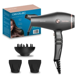 Cecotec IoniCare Harmony — Professional AC Hair Dryer, 2600 W, Ion Technology, 2 Precision Nozzles & Diffuser, Cool Air Function, Overheating Protection