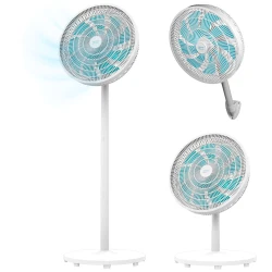 Cecotec EnergySilence 600 3in1 60 W Multi-Position Fan with 16-Inch Diameter, Nine Blades, Three Speed Settings, 80-Degree Automatic Oscillation, Adjustable Height up to 135 cm and Wall-Mounting Kit for Floor, Table and Wall Use