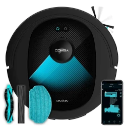 Cecotec Conga 8490 Ultimate Ultra Power – Robot Vacuum Cleaner Laser Navigation | 4-in-1: Vacuum, Sweep, Mop & Scrub | 7000 Pa | App & Voice Control