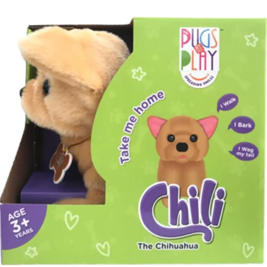 Pugs at Play – Walking Dog Chili 6.5” (3+ Years) Pugs at Play – Walking Dog Chili 6.5” (3+ Years)