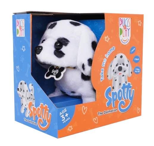Pugs at Play – Walking Dog Spotty 6.5” (3+ Years) Pugs at Play – Walking Dog Spotty 6.5” (3+ Years)