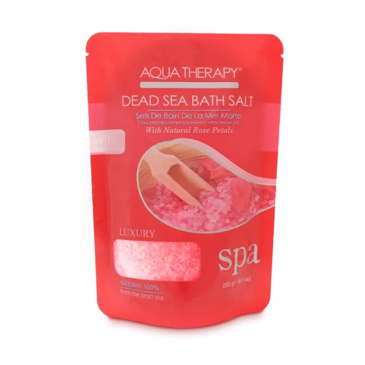 Aqua Therapy Bath Salt With Rose Petals And Essential Oils (Rose), 250g - Aqua Therapy - Image 2