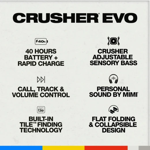 Skullcandy Crusher Evo Wireless Headphone - Chill Grey - Skullcandy - Image 6