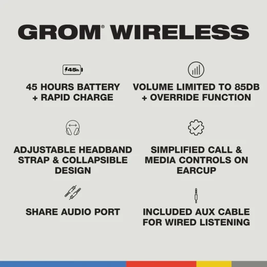 Skullcandy GROM Kids Wireless Headphones - Skullcandy - Image 3
