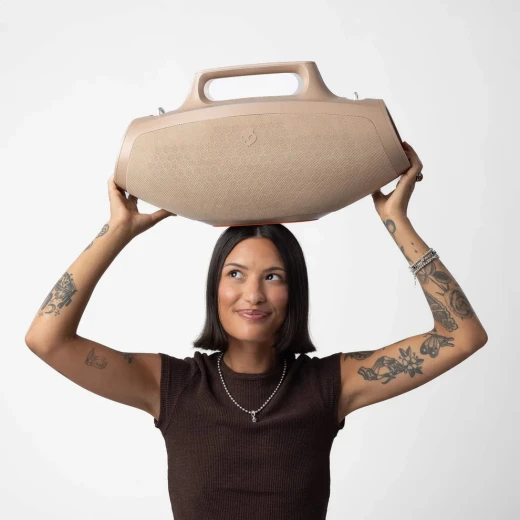 سماعة بلوتوث سكول كاندي باريل، برايمر، محمولة، صوت قوي، جهير عميق، تصميم أسطواني مدمج، عمر بطارية طويل للمنزل والسفر - سكالكاندي - Image 3